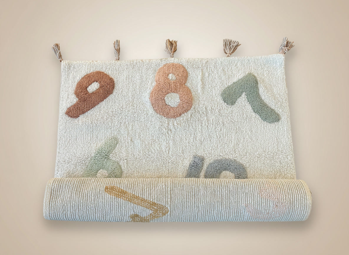 Kinderkamer Vloerkleed met Cijfers (80x120cm)