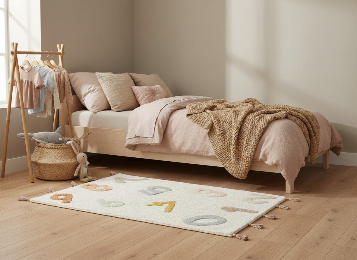 Kinderkamer Vloerkleed met Cijfers (80x120cm)