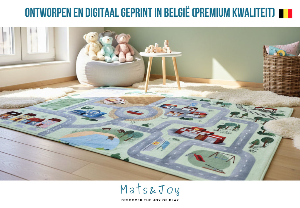 Village Auto Speelmat (110x170cm & 130x180cm)