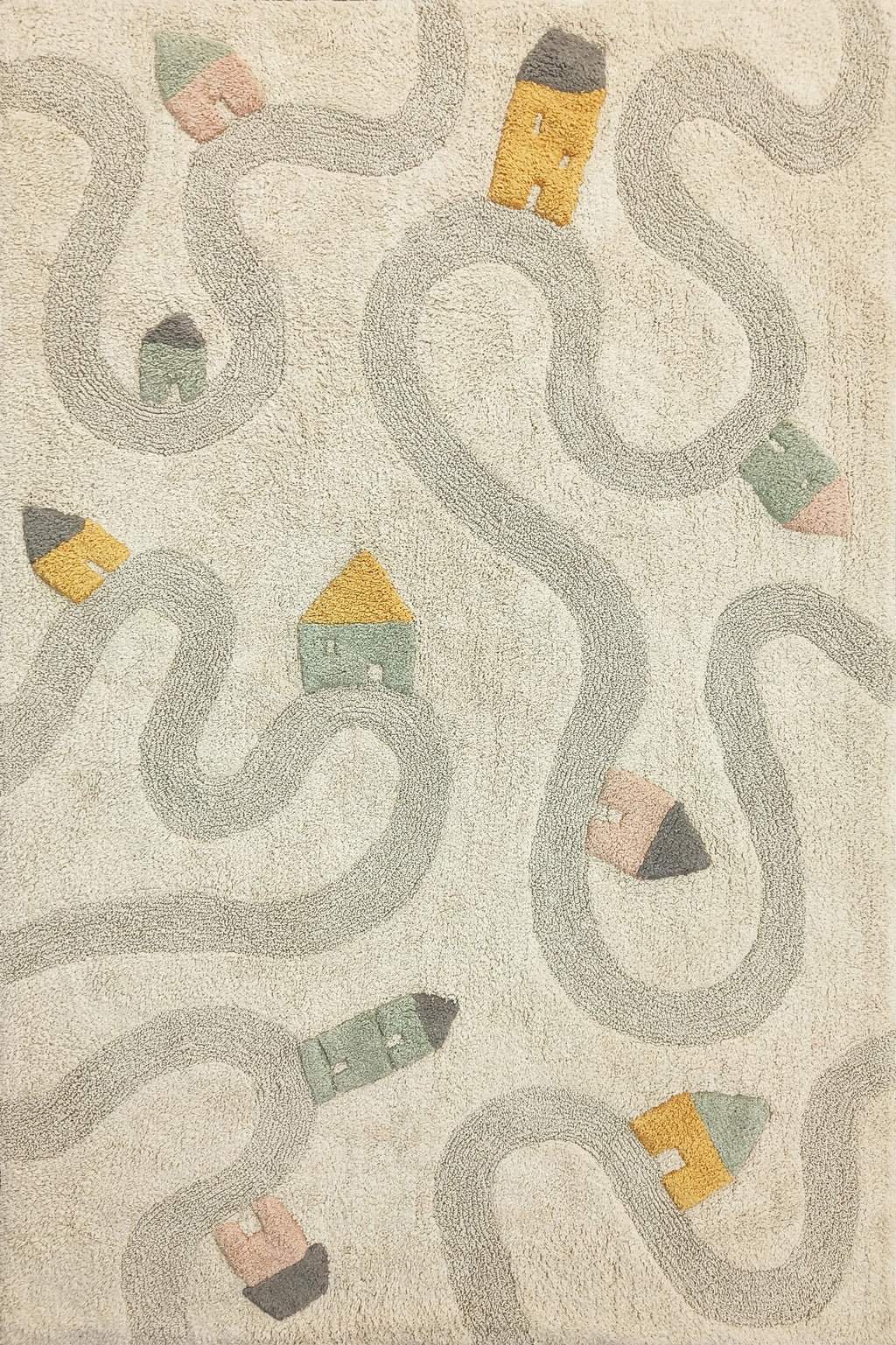 Tapis enfant avec routes (120 × 180 cm)