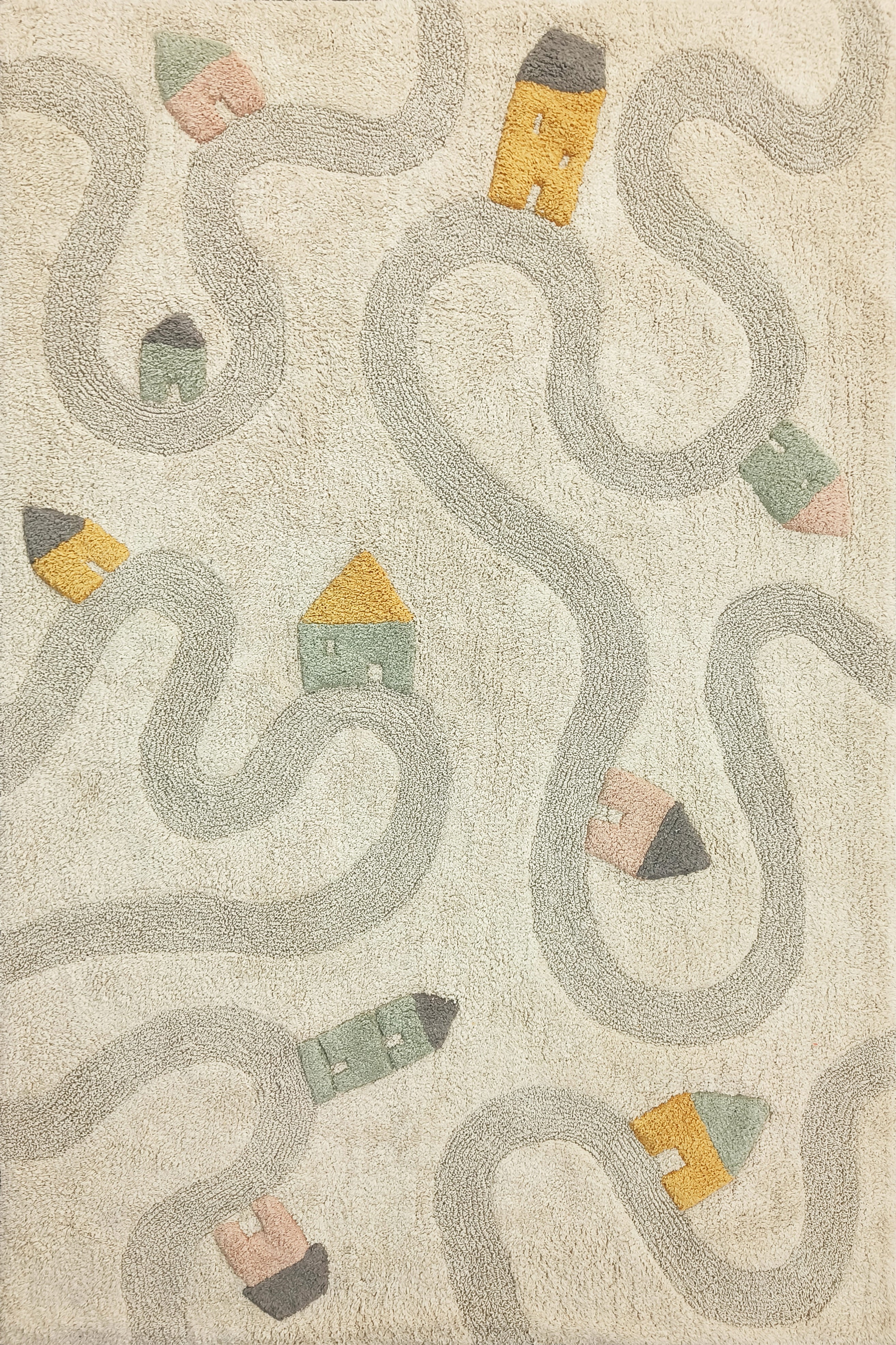Tapis enfant avec routes (120 × 180 cm)