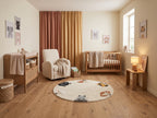 Rond Kinderkamer Tapijtje met Dieren (Ø 100cm)