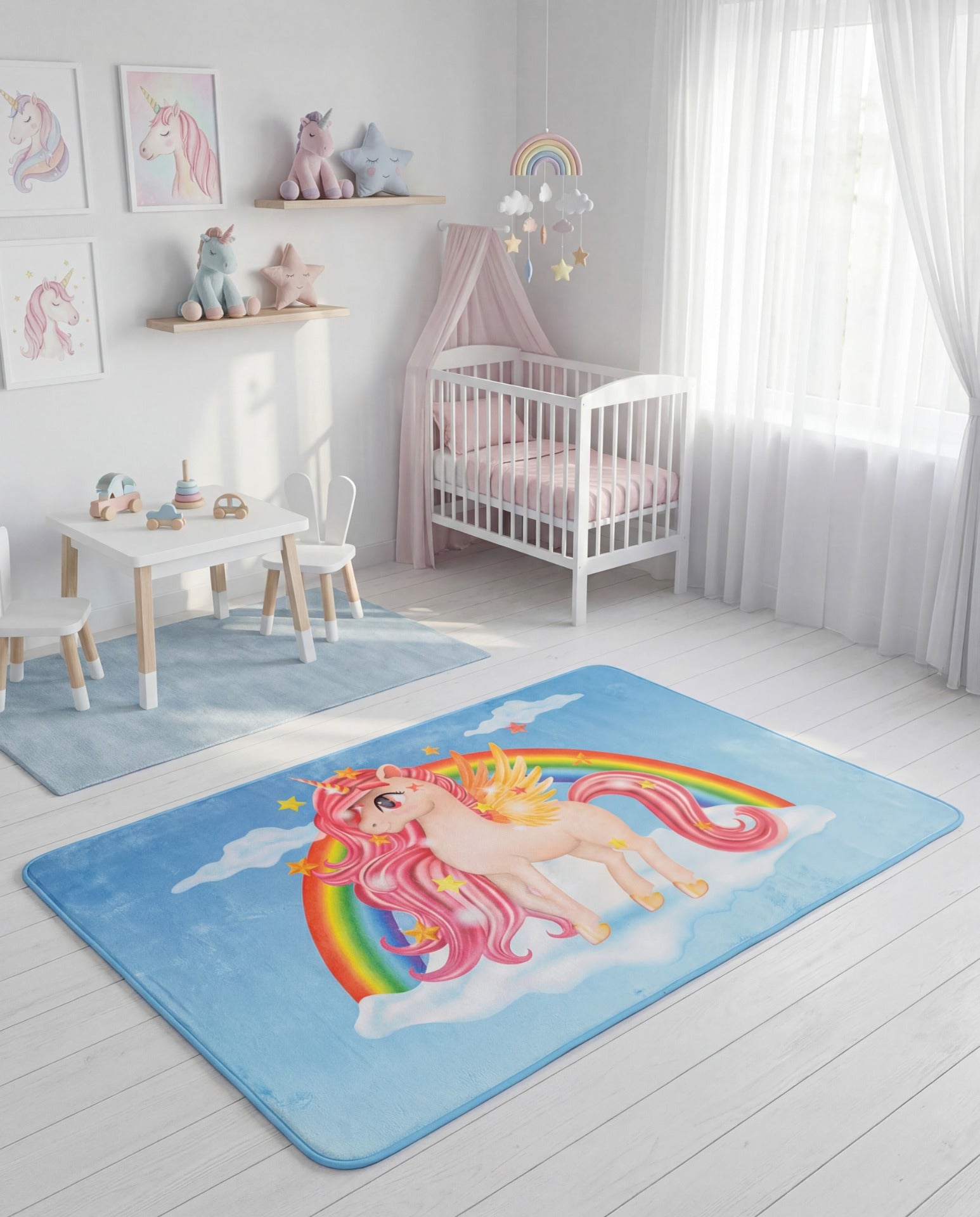 Unicorn Kindertapijt (110x170cm)